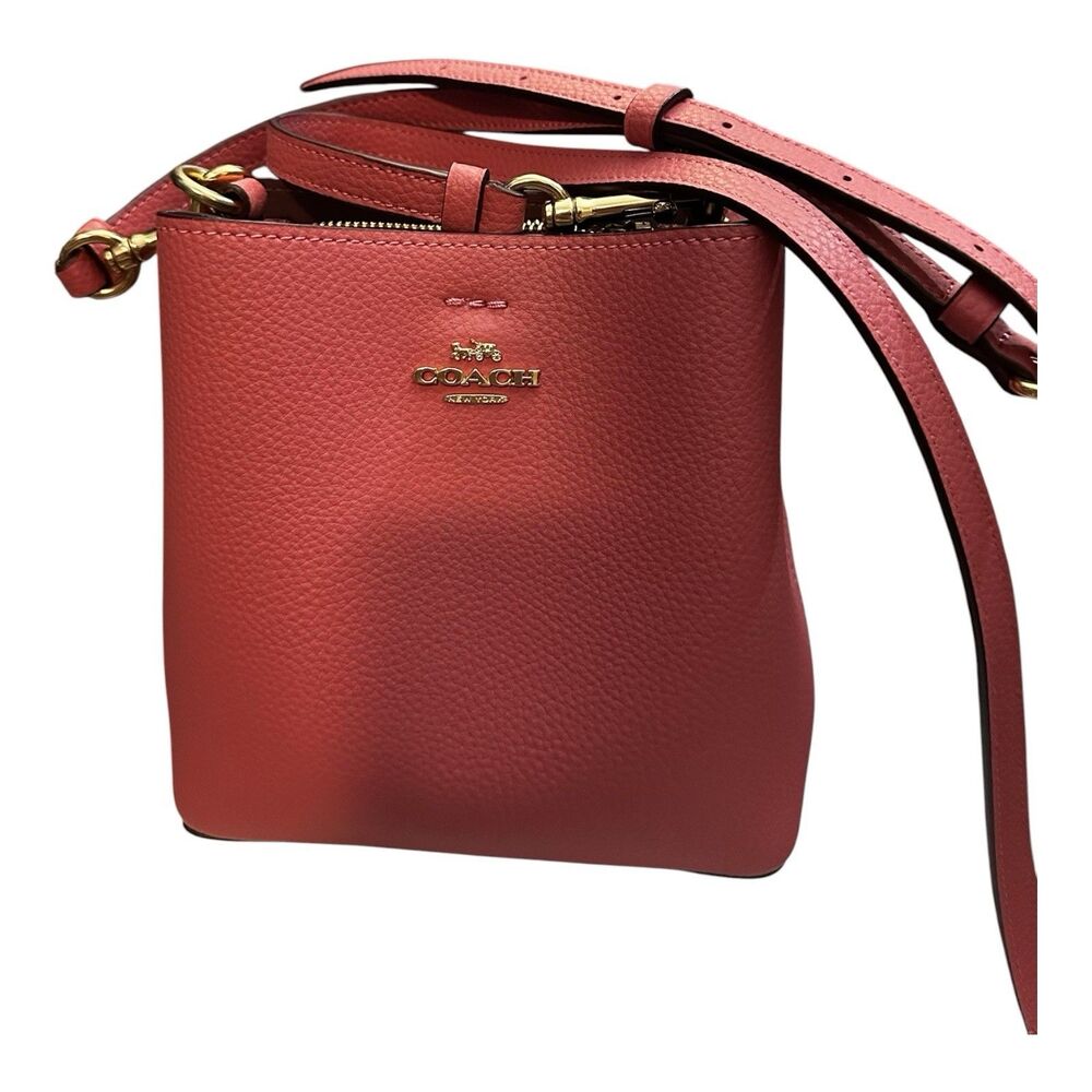 Coach Mini Town Bucket Bag - M2177 Gold/Taffy (Pink) NWOT (read description)